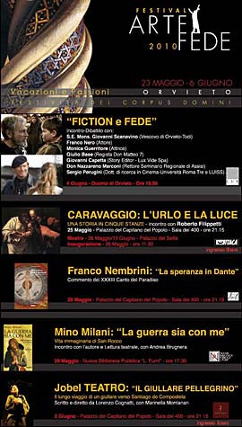  Festival Arte e Fede - Programma  2010 